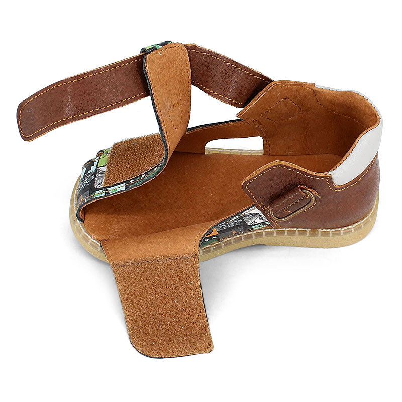 Туфли летние открытые малодетские, артикул 2347, цвет горчичный купить в интернет-магазине Shoeslel с доставкой по России