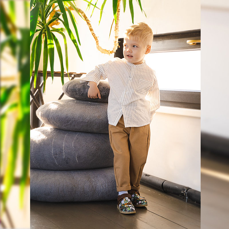 Туфли летние открытые малодетские, артикул 2347, цвет горчичный купить в интернет-магазине Shoeslel с доставкой по России