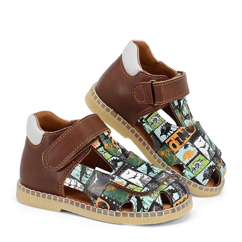 Туфли летние открытые малодетские, артикул 2347, цвет горчичный купить в интернет-магазине Shoeslel с доставкой по России