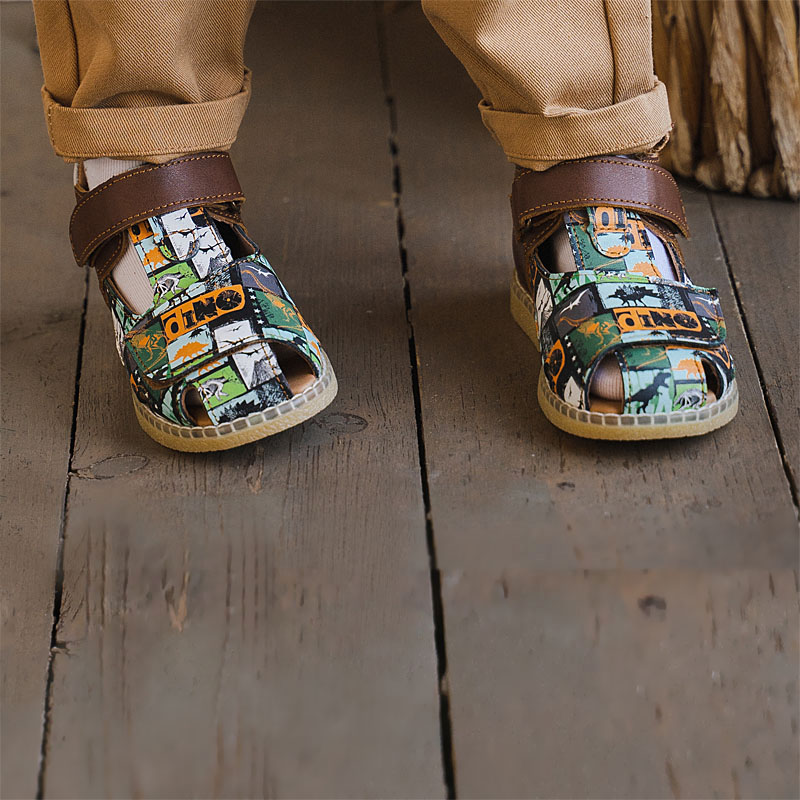 Туфли летние открытые малодетские, артикул 2347, цвет горчичный купить в интернет-магазине Shoeslel с доставкой по России