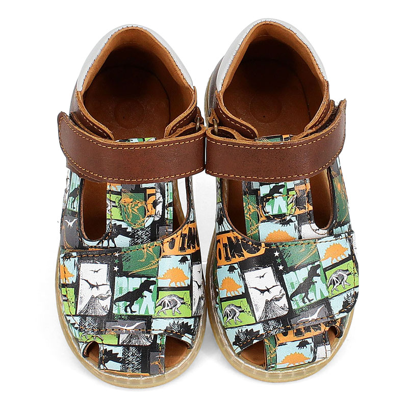 Туфли летние открытые малодетские, артикул 2347, цвет горчичный купить в интернет-магазине Shoeslel с доставкой по России