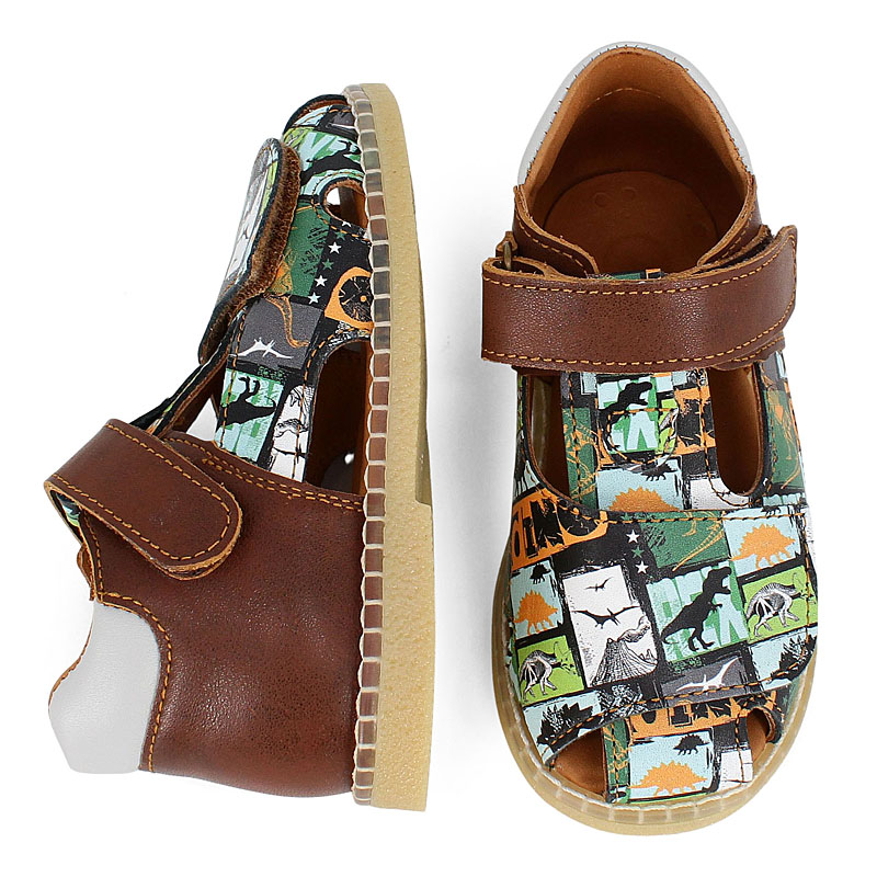 Туфли летние открытые малодетские, артикул 2347, цвет горчичный купить в интернет-магазине Shoeslel с доставкой по России