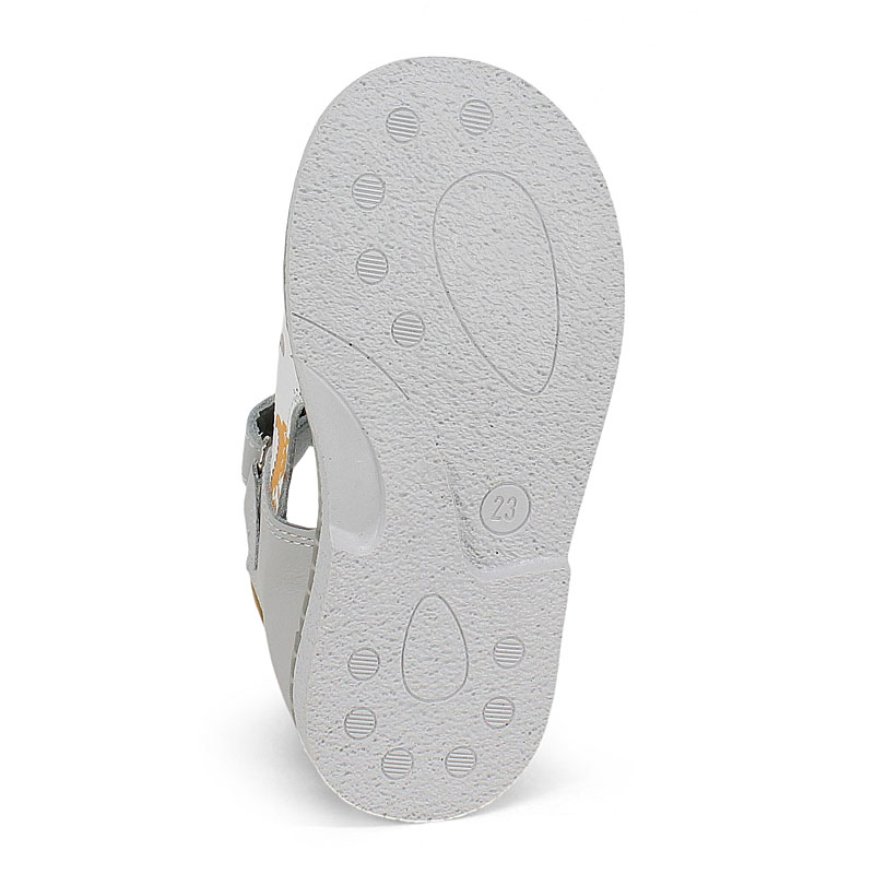 Туфли летние открытые малодетские, артикул 2347, цвет св.серый купить в интернет-магазине Shoeslel с доставкой по России