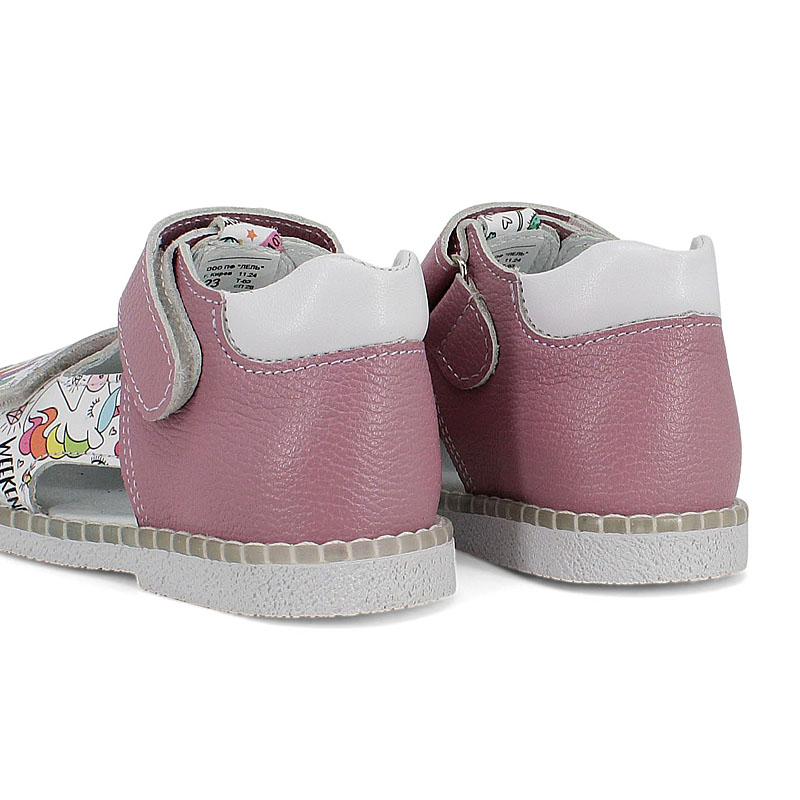 Туфли летние открытые малодетские, артикул 2347, цвет сиреневый купить в интернет-магазине Shoeslel с доставкой по России