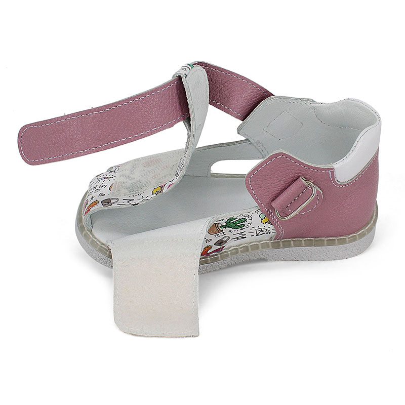 Туфли летние открытые малодетские, артикул 2347, цвет сиреневый купить в интернет-магазине Shoeslel с доставкой по России