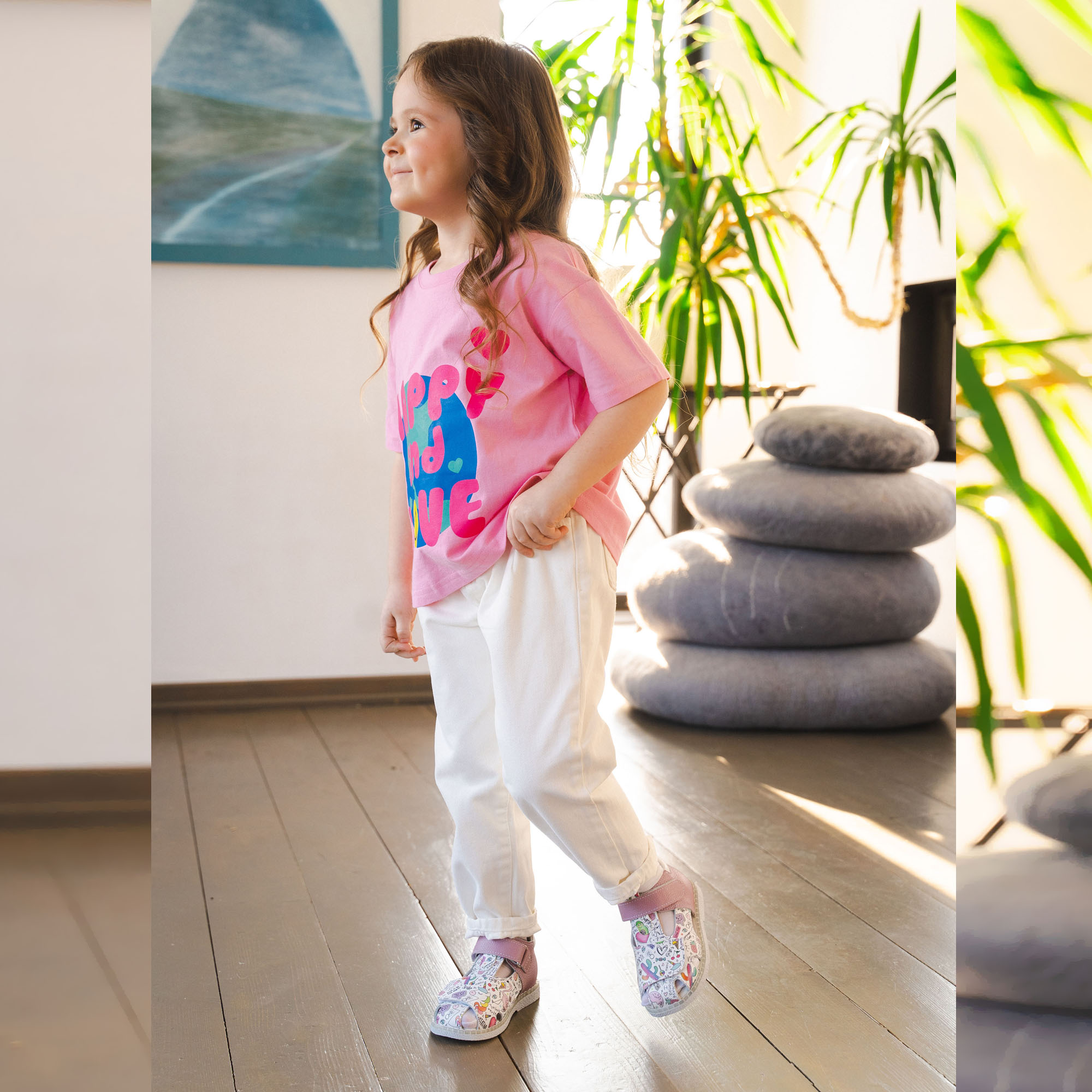 Туфли летние открытые малодетские, артикул 2347, цвет сиреневый купить в интернет-магазине Shoeslel с доставкой по России