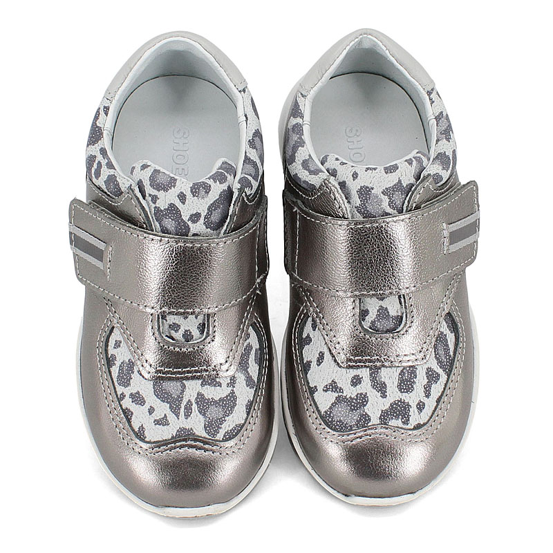 Полуботинки малодетские, артикул 2349, цвет серебристый купить в интернет-магазине Shoeslel с доставкой по России