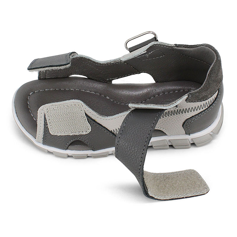 Туфли летние открытые, артикул 2351, цвет серый купить в интернет-магазине Shoeslel с доставкой по России