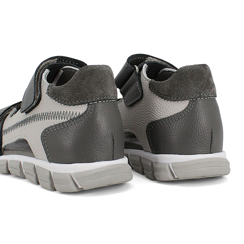 Туфли летние открытые, артикул 2351, цвет серый купить в интернет-магазине Shoeslel с доставкой по России