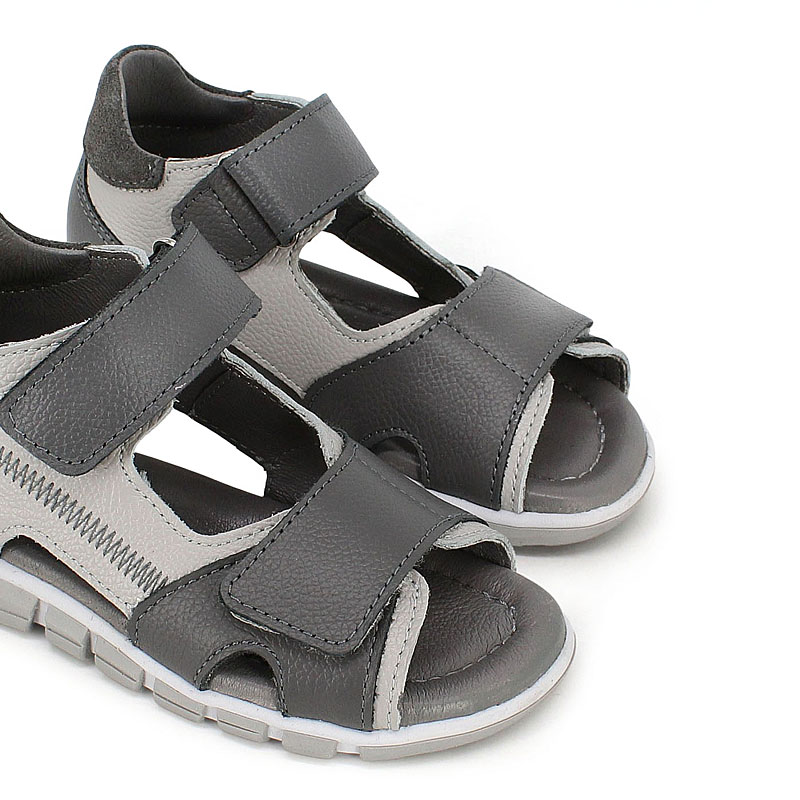 Туфли летние открытые, артикул 2351, цвет серый купить в интернет-магазине Shoeslel с доставкой по России