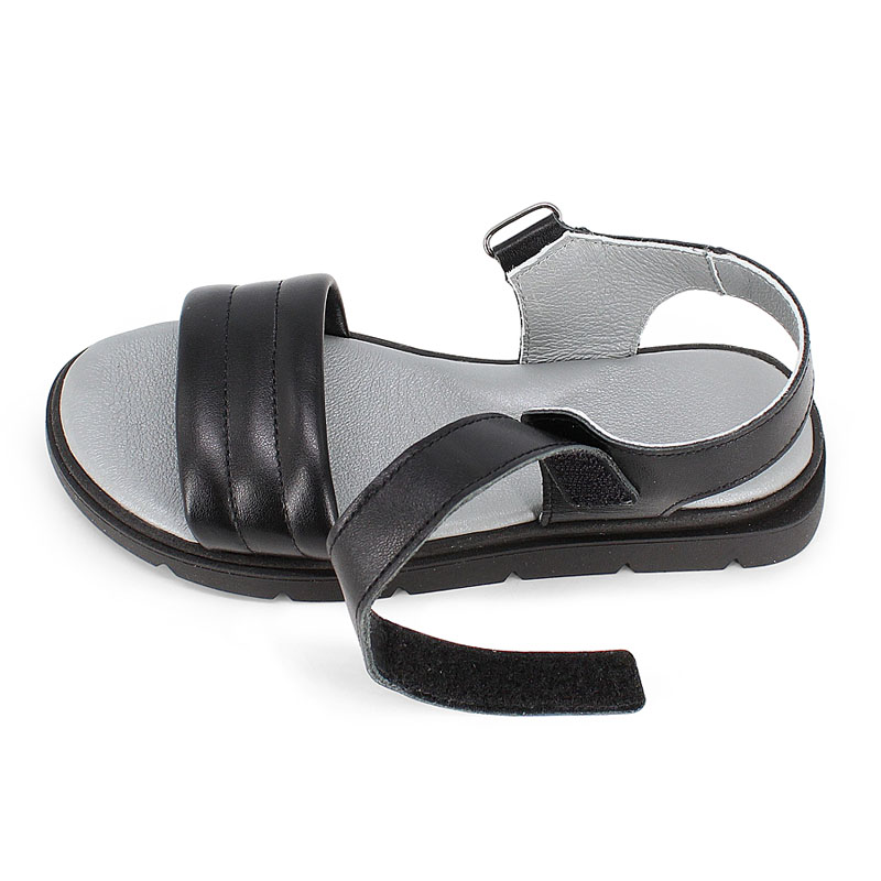 Туфли летние открытые, артикул 2355, цвет черный купить в интернет-магазине Shoeslel с доставкой по России