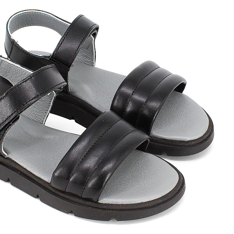 Туфли летние открытые, артикул 2355, цвет черный купить в интернет-магазине Shoeslel с доставкой по России