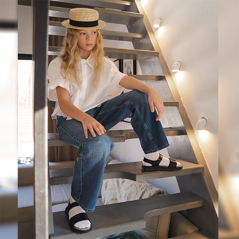 Туфли летние открытые, артикул 2355, цвет черный купить в интернет-магазине Shoeslel с доставкой по России