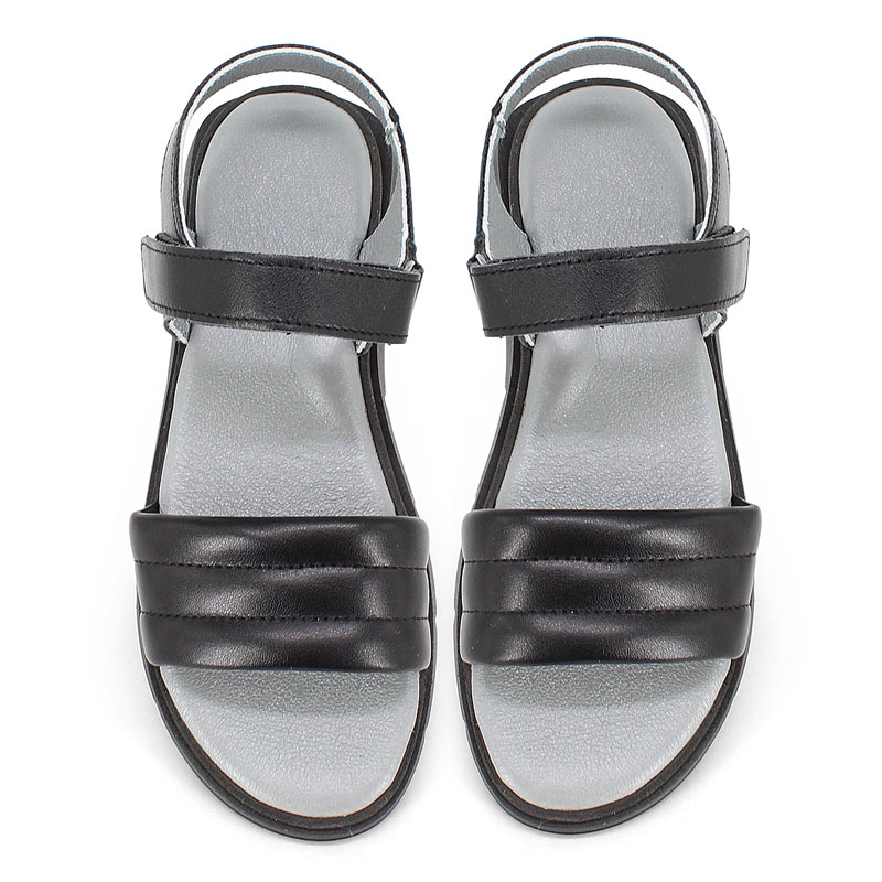 Туфли летние открытые, артикул 2355, цвет черный купить в интернет-магазине Shoeslel с доставкой по России