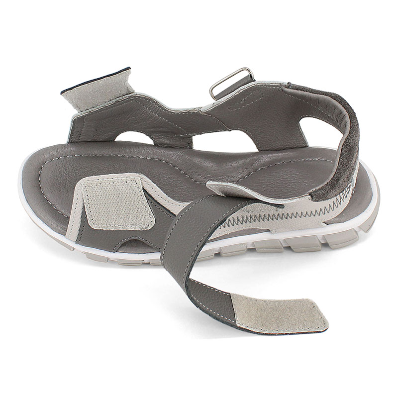 Туфли летние открытые, артикул 2356, цвет серый купить в интернет-магазине Shoeslel с доставкой по России