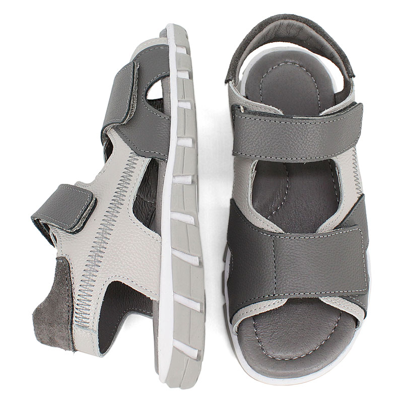 Туфли летние открытые, артикул 2356, цвет серый купить в интернет-магазине Shoeslel с доставкой по России