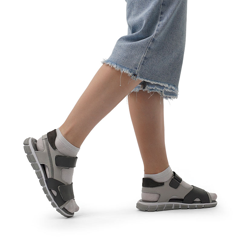 Туфли летние открытые, артикул 2356, цвет серый купить в интернет-магазине Shoeslel с доставкой по России