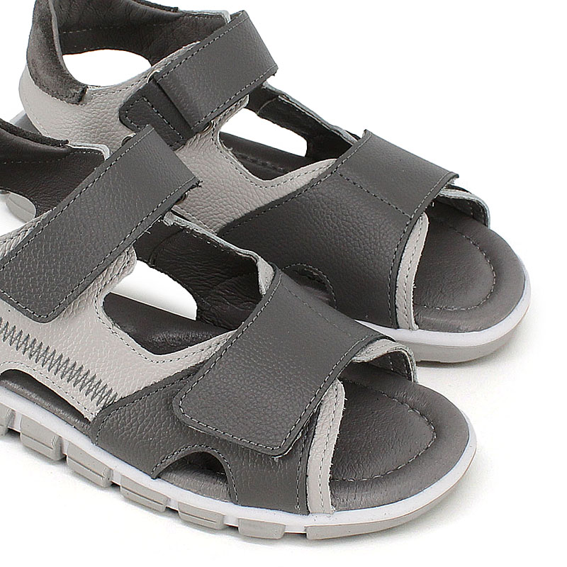 Туфли летние открытые, артикул 2356, цвет серый купить в интернет-магазине Shoeslel с доставкой по России