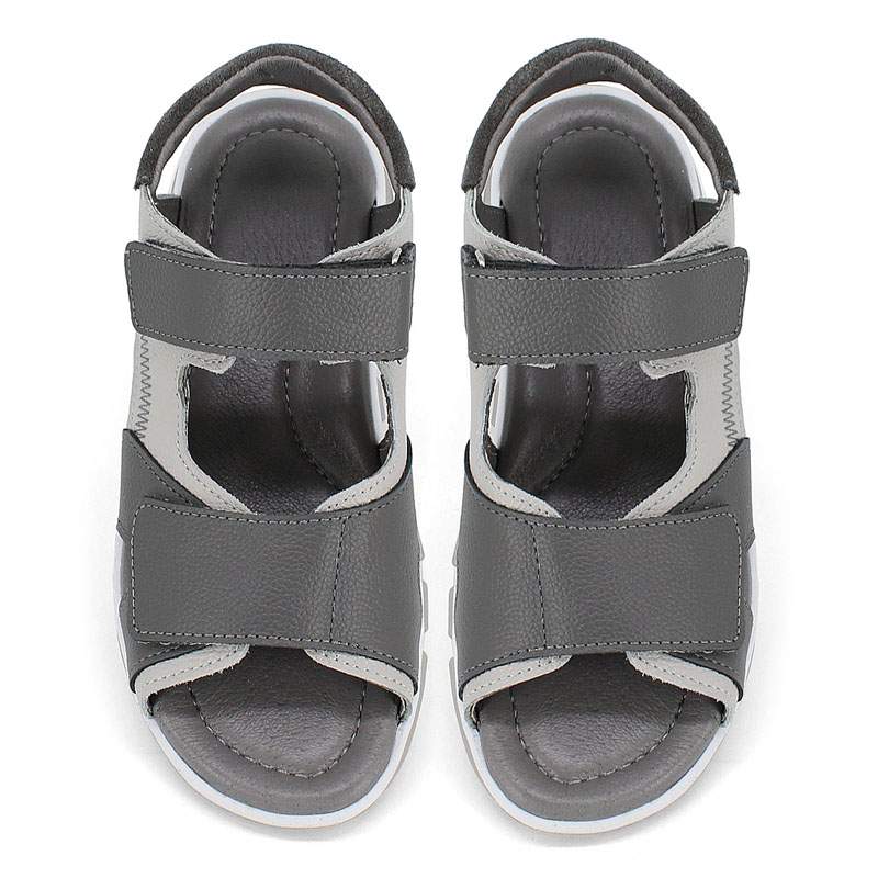 Туфли летние открытые, артикул 2356, цвет серый купить в интернет-магазине Shoeslel с доставкой по России