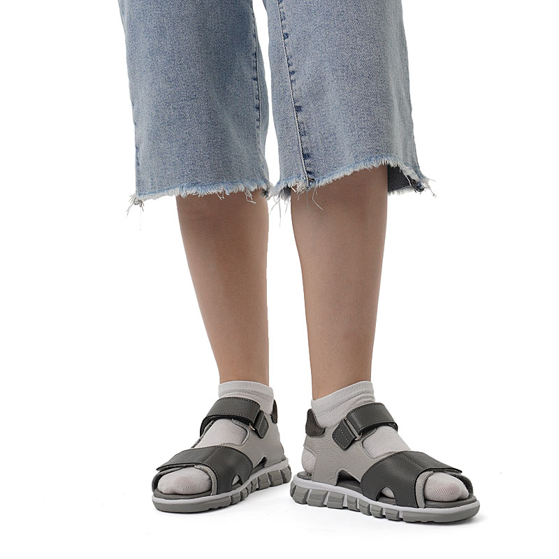 Туфли летние открытые, артикул 2356, цвет серый купить в интернет-магазине Shoeslel с доставкой по России