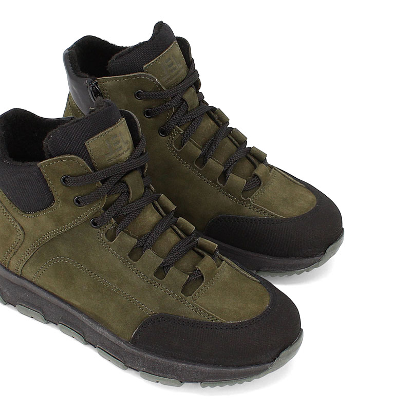 Ботинки, артикул 2382, цвет хаки купить в интернет-магазине Shoeslel с доставкой по России