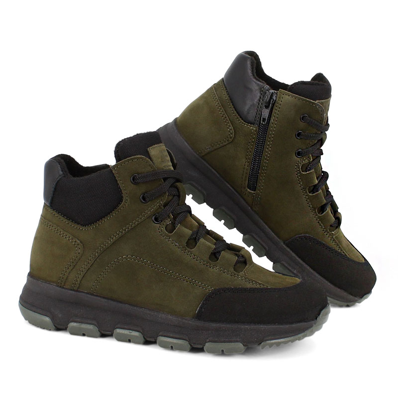 Ботинки, артикул 2382, цвет хаки купить в интернет-магазине Shoeslel с доставкой по России