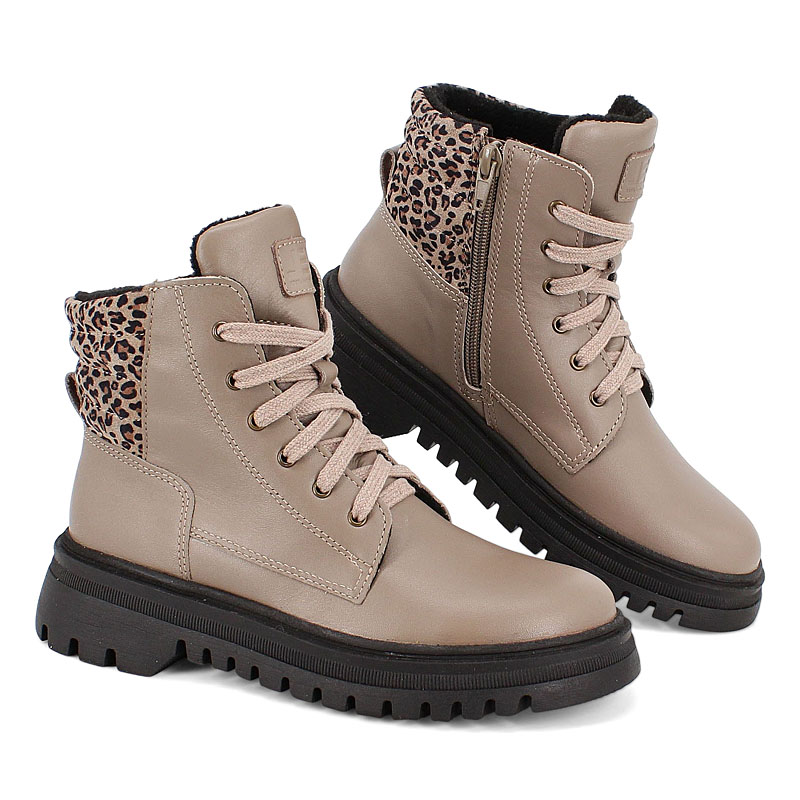 Ботинки, артикул 2391, цвет бежевый купить в интернет-магазине Shoeslel с доставкой по России