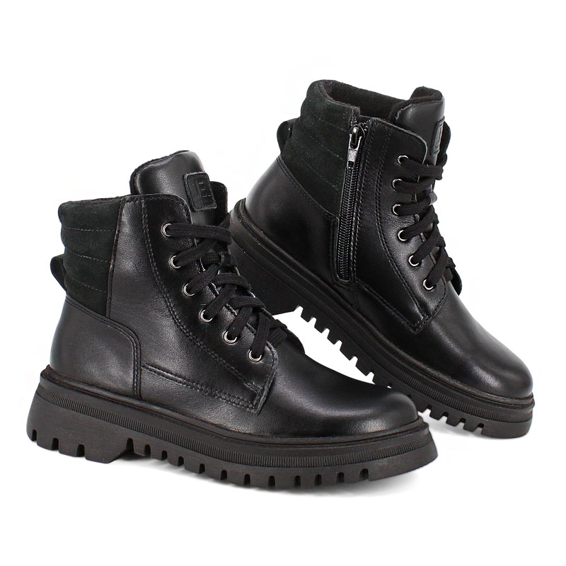 Ботинки, артикул 2391, цвет черный купить в интернет-магазине Shoeslel с доставкой по России