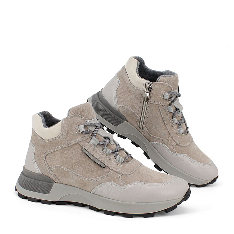 Ботинки, артикул 2398, цвет светло-серый купить в интернет-магазине Shoeslel с доставкой по России