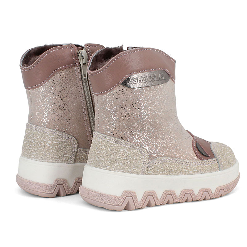 Сапоги малодетские, артикул 2410, цвет светло-бежевый купить в интернет-магазине Shoeslel с доставкой по России