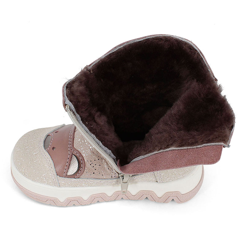 Сапоги малодетские, артикул 2410, цвет светло-бежевый купить в интернет-магазине Shoeslel с доставкой по России