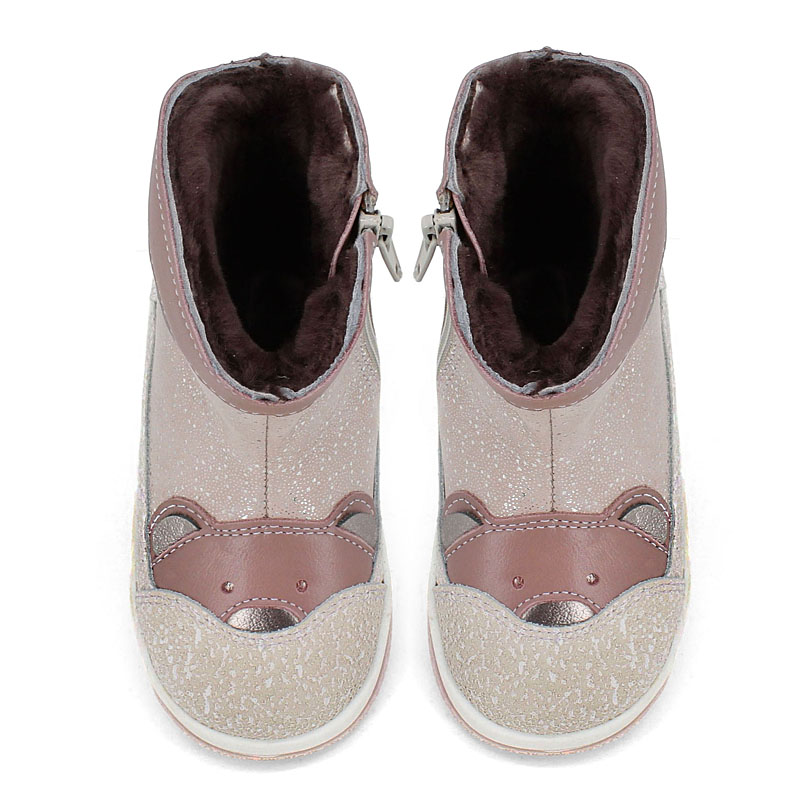 Сапоги малодетские, артикул 2410, цвет светло-бежевый купить в интернет-магазине Shoeslel с доставкой по России