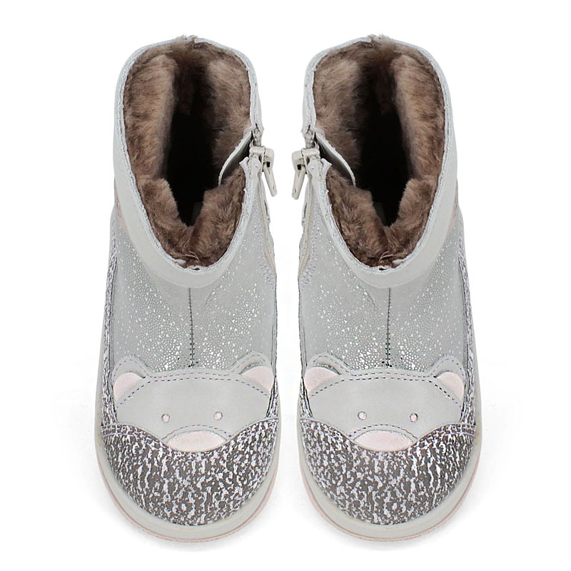 Сапоги малодетские, артикул 2410, цвет серебряный купить в интернет-магазине Shoeslel с доставкой по России