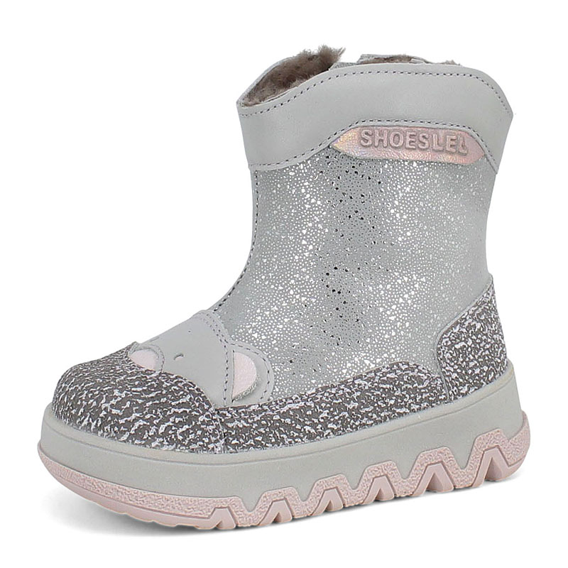 Сапоги малодетские, артикул 2410, цвет серебряный купить в интернет-магазине Shoeslel с доставкой по России