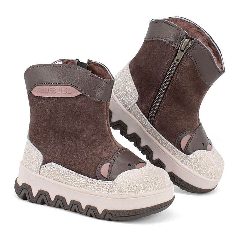 Сапоги малодетские, артикул 2410, цвет серый купить в интернет-магазине Shoeslel с доставкой по России