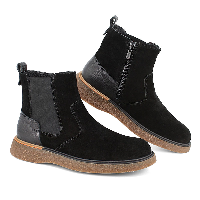 Ботинки, артикул 2413, цвет черный купить в интернет-магазине Shoeslel с доставкой по России