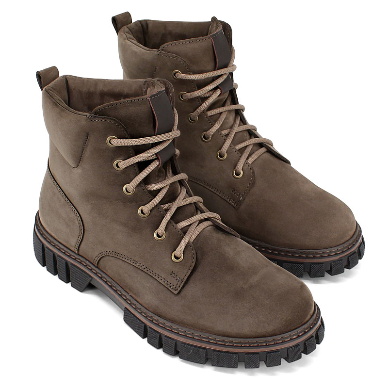 Ботинки, артикул 2415, цвет оливковый купить в интернет-магазине Shoeslel с доставкой по России