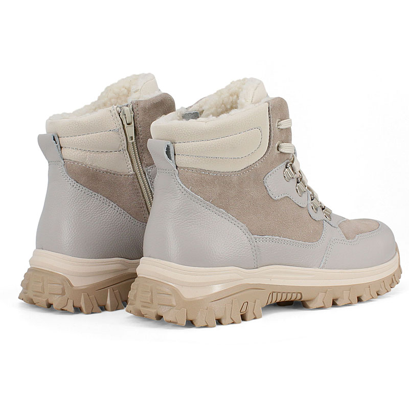 Ботинки, артикул 2417, цвет светло-серый купить в интернет-магазине Shoeslel с доставкой по России