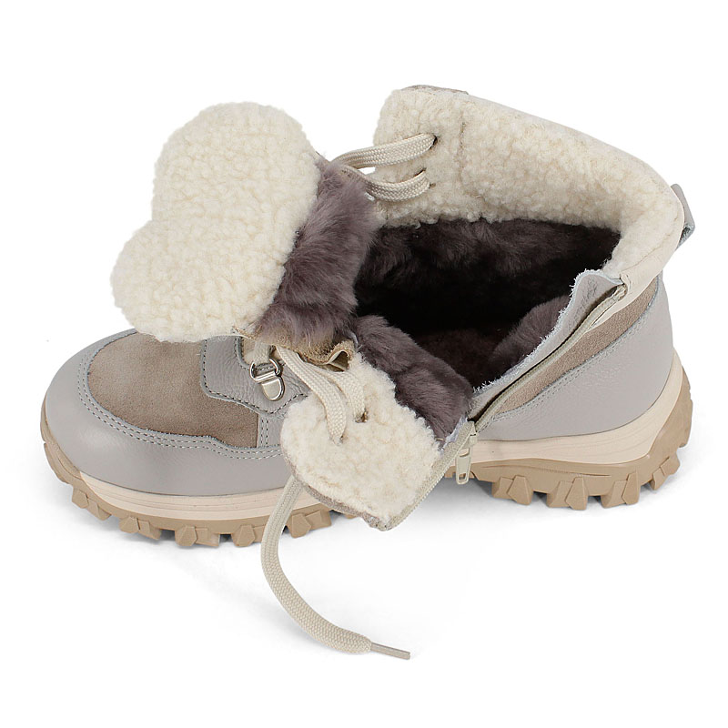 Ботинки, артикул 2417, цвет светло-серый купить в интернет-магазине Shoeslel с доставкой по России