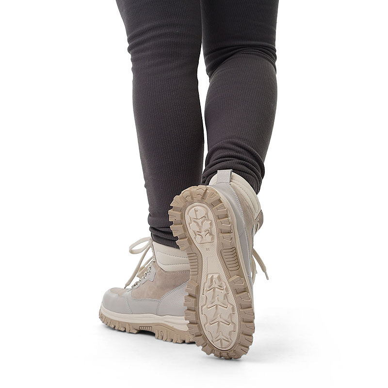 Ботинки, артикул 2417, цвет светло-серый купить в интернет-магазине Shoeslel с доставкой по России