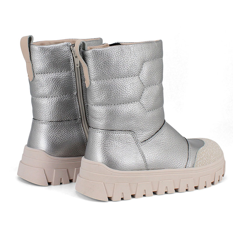 Сапоги, артикул 2422, цвет серебряный купить в интернет-магазине Shoeslel с доставкой по России