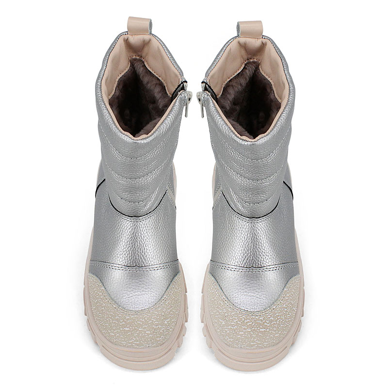 Сапоги, артикул 2422, цвет серебряный купить в интернет-магазине Shoeslel с доставкой по России