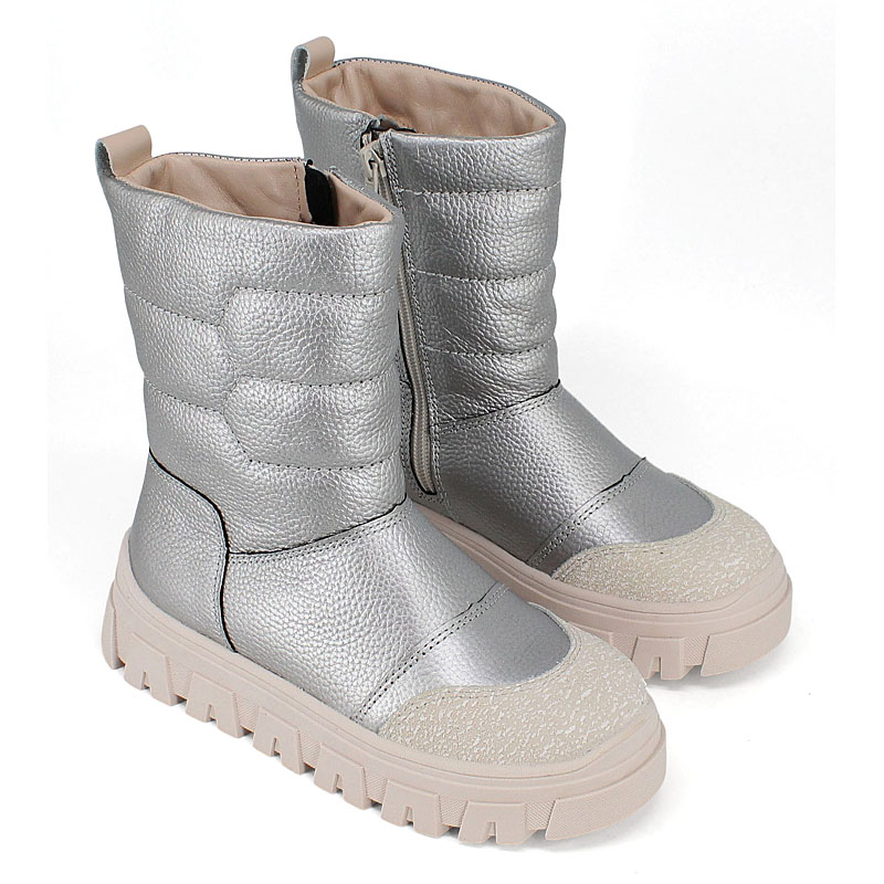Сапоги, артикул 2422, цвет серебряный купить в интернет-магазине Shoeslel с доставкой по России