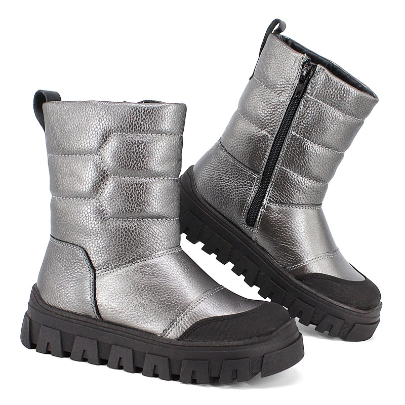 Сапоги, артикул 2422, цвет темно-сербряный купить в интернет-магазине Shoeslel с доставкой по России