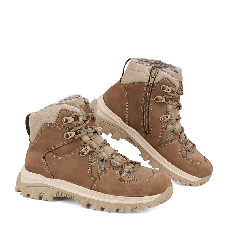 Ботинки, артикул 2429, цвет бежевый купить в интернет-магазине Shoeslel с доставкой по России