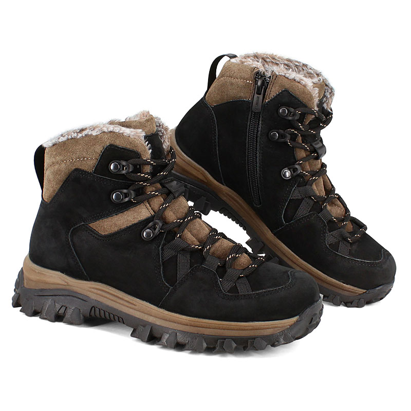 Ботинки, артикул 2429, цвет черно-бежевый купить в интернет-магазине Shoeslel с доставкой по России