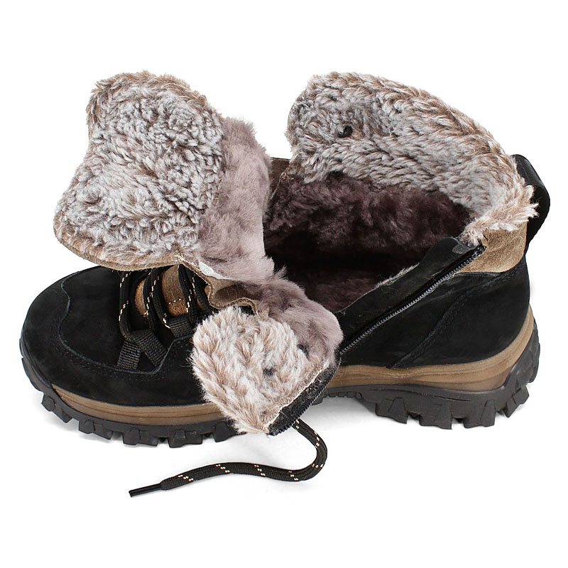 Ботинки, артикул 2429, цвет черно-бежевый купить в интернет-магазине Shoeslel с доставкой по России