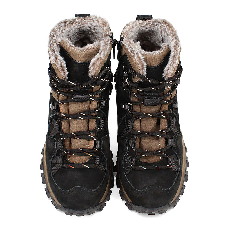 Ботинки, артикул 2429, цвет черно-бежевый купить в интернет-магазине Shoeslel с доставкой по России