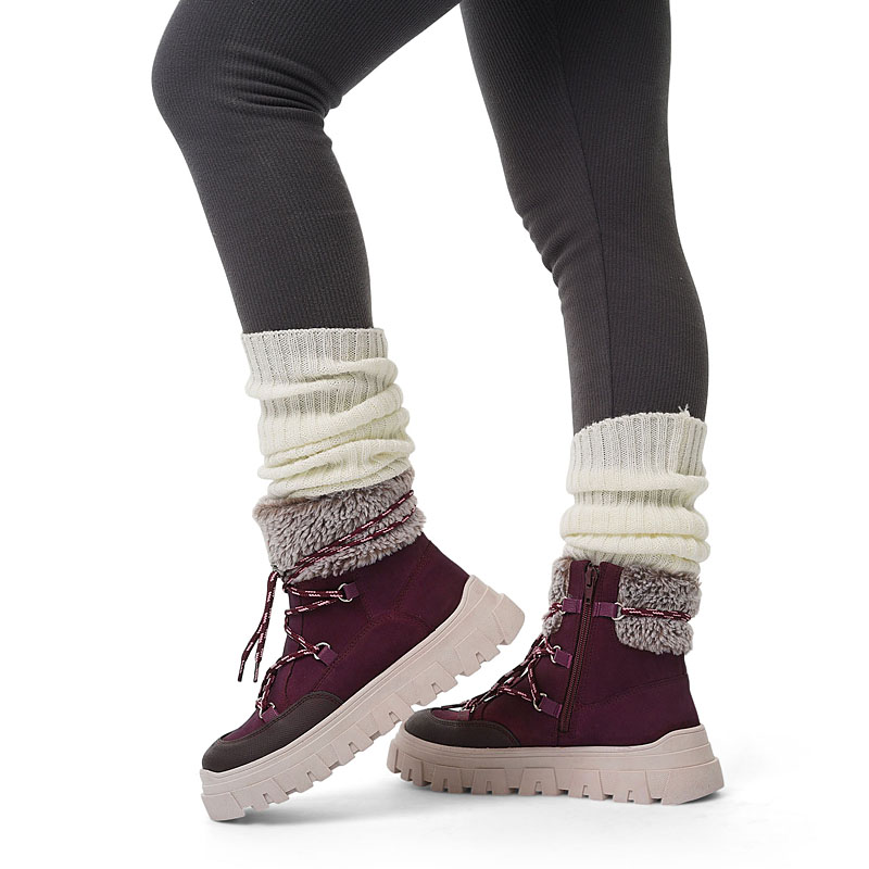 Ботинки, артикул 2438, цвет фиолетовый купить в интернет-магазине Shoeslel с доставкой по России