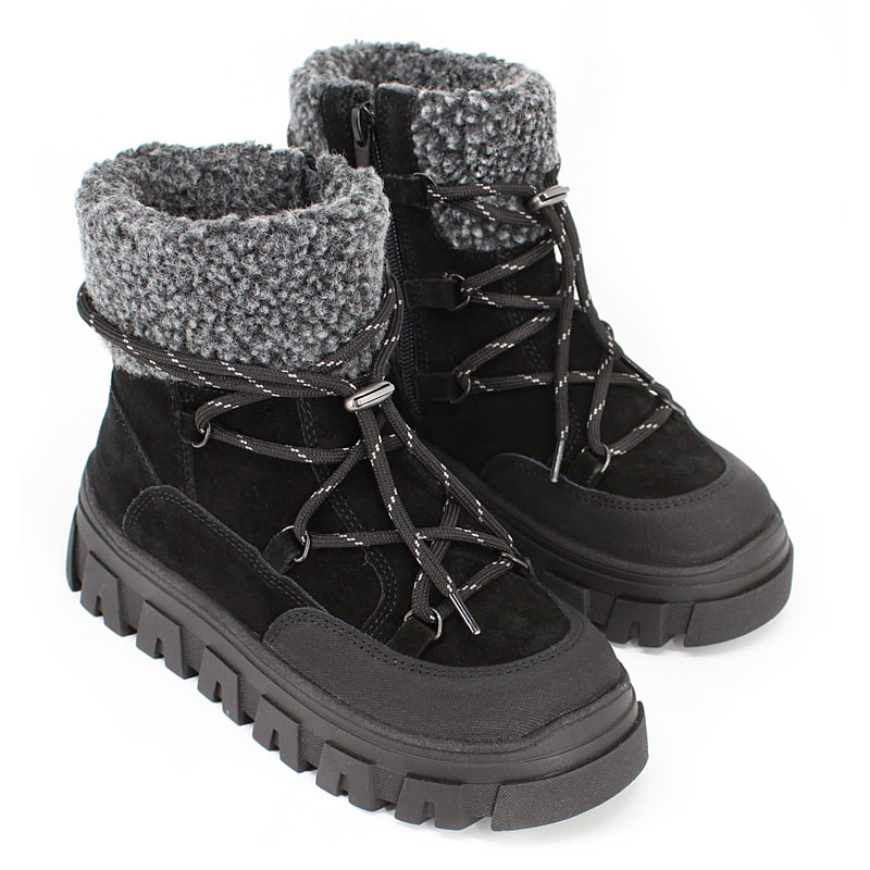 Ботинки, артикул 2438, цвет черный купить в интернет-магазине Shoeslel с доставкой по России